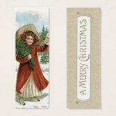 Old Fashion Santa LIEBE Note oder Geschenkmarke (Vorne & Hinten)