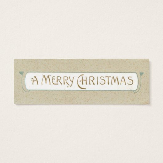 Old Fashion Santa LIEBE Note oder Geschenkmarke (Rückseite)
