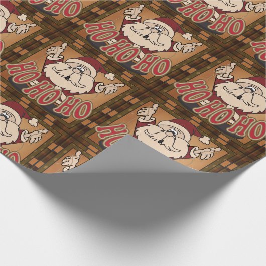 Old Fashion Weihnachten Weihnachtsmann Geschenkpapier (Ecke)