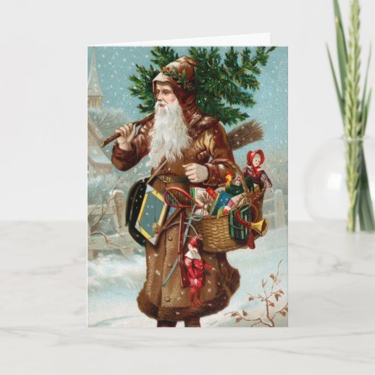 Old Fashion Weihnachtskarte Feiertagskarte (Vorderseite)