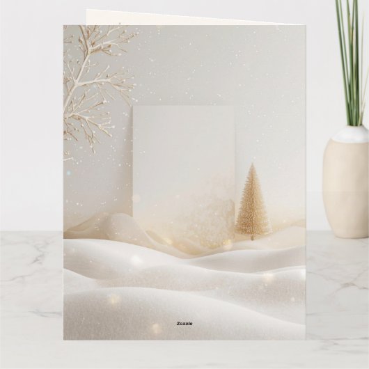 Old-Fashioned Christmas Magic; Holiday Greeting Karte (Rückseite)