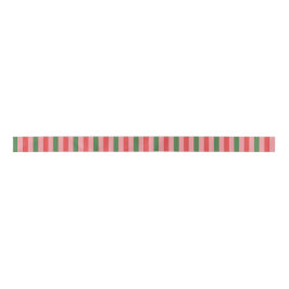 Old Fashioned Christmas Stripes Red Green Pink Satinband