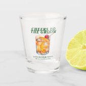 Old Fashioned Cocktail Junggesellen-Wochenende Schnapsglas (Vorderseite)