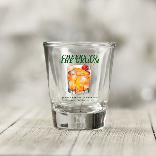 Old Fashioned Cocktail Junggesellen-Wochenende Schnapsglas