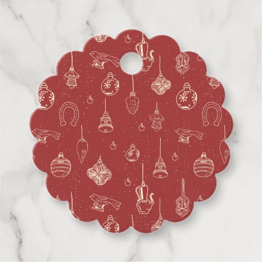 Old-fashioned gift tag geschenkanhänger (Vorderseite)