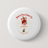 Old Fashioned North Le Candy Cane Company Elf Chri Button (Vorderseite)