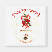 Old Fashioned North Le Candy Cane Company Elf Chri Magnet (Vorne)