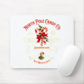 Old Fashioned North Le Candy Cane Company Elf Chri Mousepad (Mit Mouse)