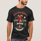 Old Fashioned North Le Candy Cane Company Elf Chri T-Shirt (Vorderseite)