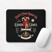 Old Fashioned North Pole Candy Cane Company Elf We Mousepad (Mit Mouse)