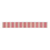 Old Fashioned Retro Christmas Stripe Pattern Pink Ripsband (Vorderseite)