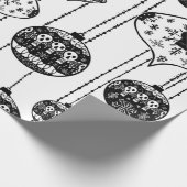 Old Fashioned Skull Wrapping Paper Print Geschenkpapier (Ecke)