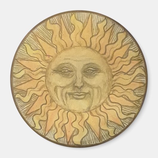 Old Fashioned Sun Magnet (Vorne)