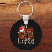 Old Fashioned Whiskey Christmas - Bourbon Tail Dri Schlüsselanhänger (Vorderseite)