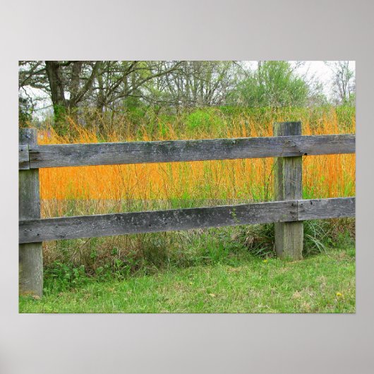 Old Fence Posts Poster (Vorne)