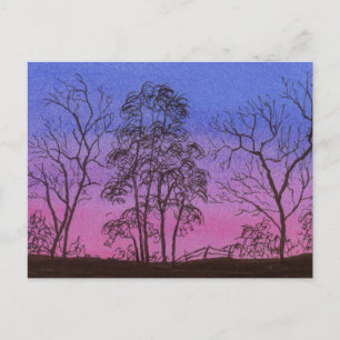 Old Fence Row Postkarte