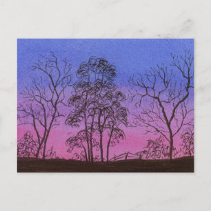 Old Fence Row Postkarte