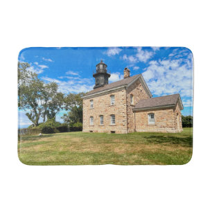 Old Field Point Lighthouse, New York Bath Mat Badematte