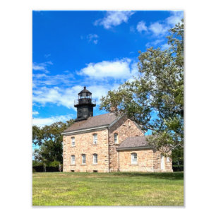 Old Field Point Lighthouse, New York Foto Print