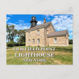 Old Field Point Lighthouse, New York Postcard Postkarte