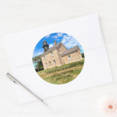 Old Field Point Lighthouse New York Round Stickers (Umschlag)