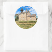 Old Field Point Lighthouse New York Round Stickers (Tasche)
