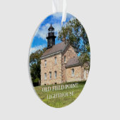 Old Field Point Lighthouse, New Yorker Ornament (Vorderseite)