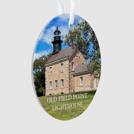 Old Field Point Lighthouse, New Yorker Ornament (Vorderseite)