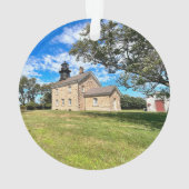 Old Field Point Lighthouse, New Yorker Ornament (Rückseite)