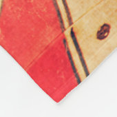 Old Fighter Airplane Patriot Red Fleecedecke (Ecke)