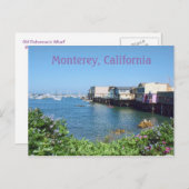 Old Fisherman's Wharf, Monterey, Kalifornien Postkarte (Vorne/Hinten)