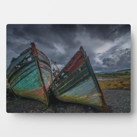 Old Fishing Boats Fotoplatte (Vorderseite)