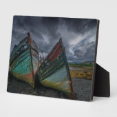 Old Fishing Boats Fotoplatte (Seite)