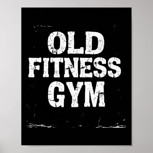 Old Fitness Gym Poster (Vorne)