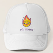 Old Flame Trucker Hat - Fiery Feminine Style Truckerkappe (Vorderseite)