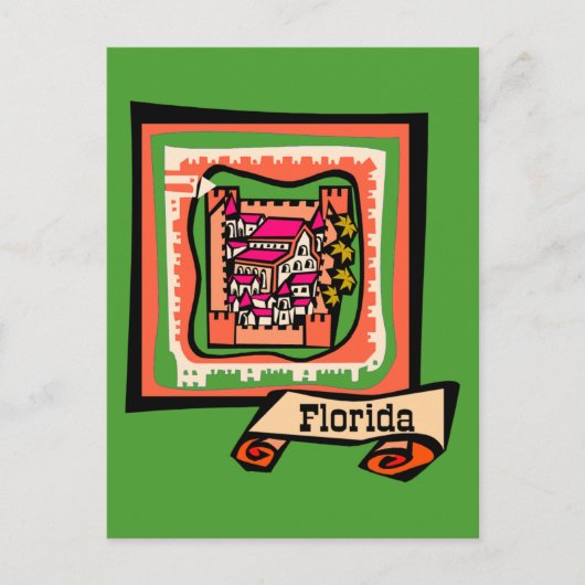 Old Florida Postkarte (Vorderseite)