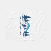 Old Forge New York Ski Resort Skifahrer _1 Fleecedecke (Vorderseite (Horizontal))