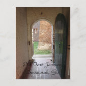 Old Fort Jackson, Savannah, Ga Postkarte (Vorderseite)