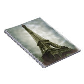 Old Foto Effect Eiffel Tower Paris Notizblock (Rechte Seite)