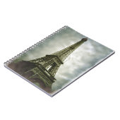 Old Foto Effect Eiffel Tower Paris Notizblock (Linke Seite)