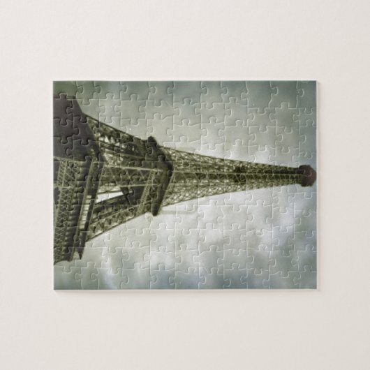 Old Foto Effect Eiffel Tower Paris Puzzle (Horizontal)