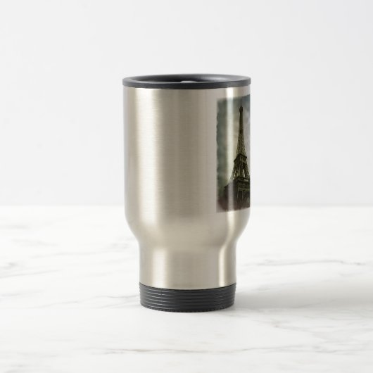 Old Foto Effect Eiffel Tower Paris Reisebecher (Mittel)