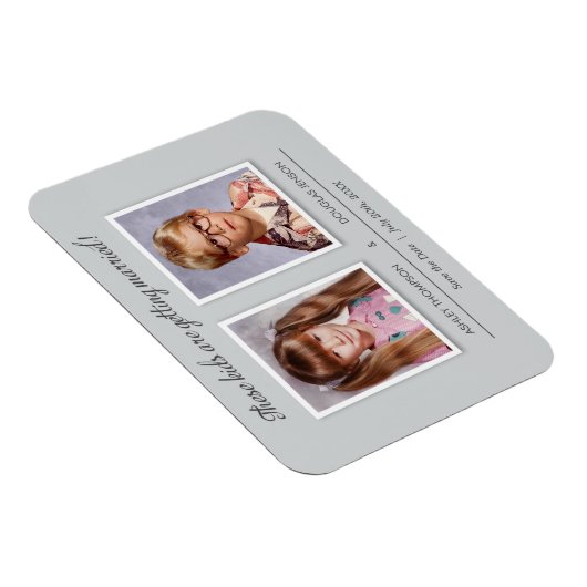 Old Foto Wedding Save the Date Magnet (Rechte Seite)