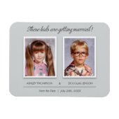 Old Foto Wedding Save the Date Magnet (Horizontal)