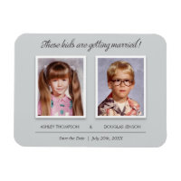 Old Foto Wedding Save the Date Magnet