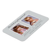 Old Foto Wedding Save the Date Magnet (Linke Seite)