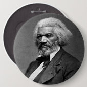 Old Fr3d3rick Bailey Douglas African American Hero Button (Vorne & Hinten)