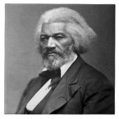 Old Fr3d3rick Bailey Douglas African American Hero Fliese (Vorderseite)