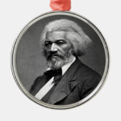 Old Fr3d3rick Bailey Douglas African American Hero Ornament Aus Metall (Vorne)