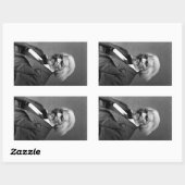 Old Fr3d3rick Bailey Douglas African American Hero Rechteckiger Aufkleber (Blatt)